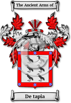 De tapia Family Crest Download (jpg) Legacy Series - 150 DPI
